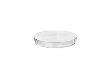 Plastic petri dish for feeding and cultures.