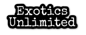 1" Exotics Unlimited Logo Sticker - Waterproof Indoor/Outdoor
