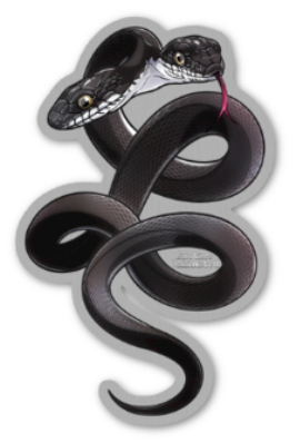 3" Snake Stickers FREE AFTER $75